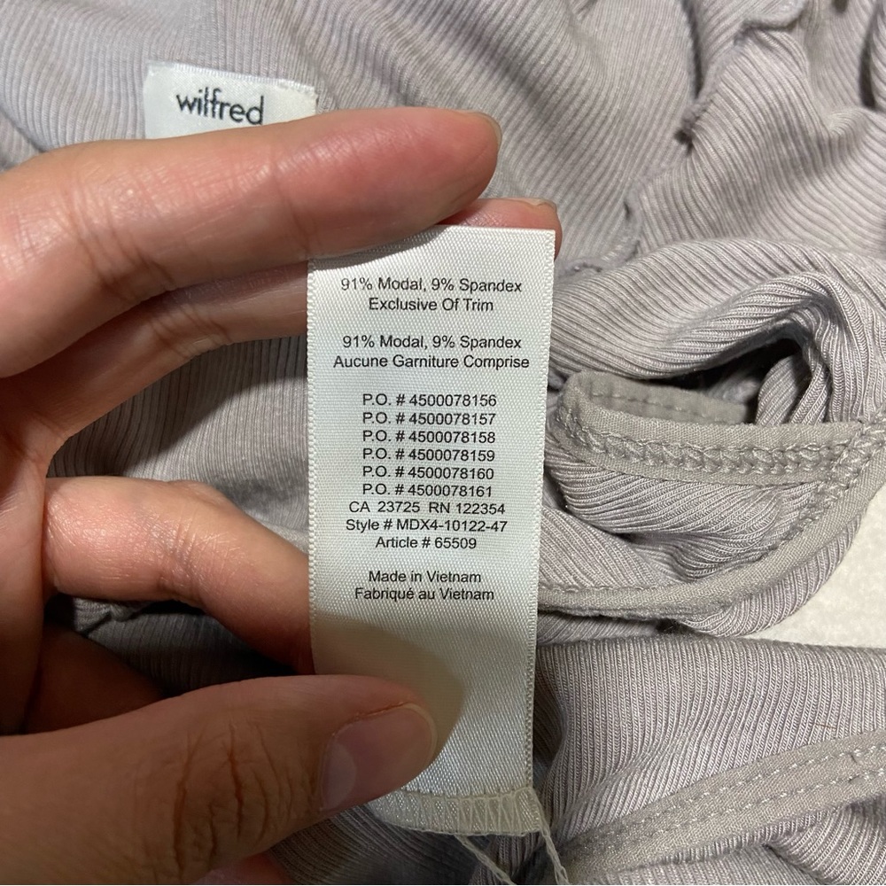 ARITZIA WILFRED Danette Bodysuit in Gray Size XS - Picture 5 of 8